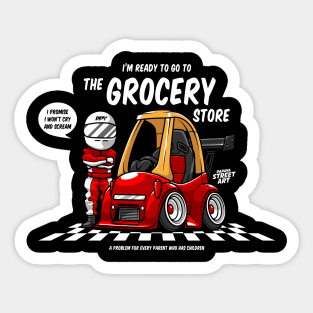 KIDS SHOOPING CART - PAPAYA STREETART Sticker